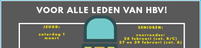 HBV Clubkampioenschappen 2025 – schrijf je in!