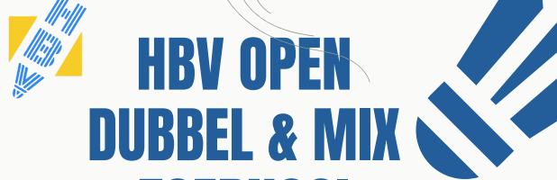 HBV Open Dubbel/Mix Toernooi op 3 oktober